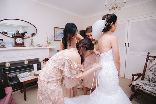Bride Getting Ready