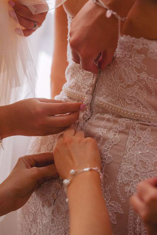 Bride Getting Ready