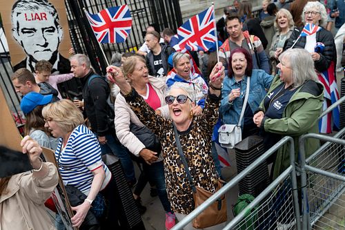 The Great British National Strike, Downing Street, London, UK