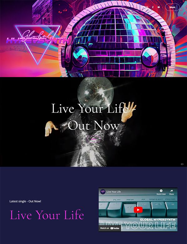 Przykłady stron internetowych z globalnym portfolio Hypersynth