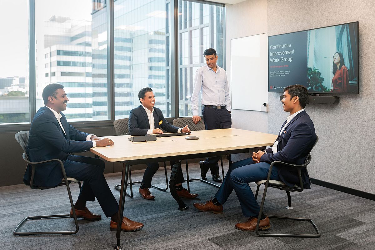 Professional corporate office culture photo shoot for JLL India by Akkil Suvarna