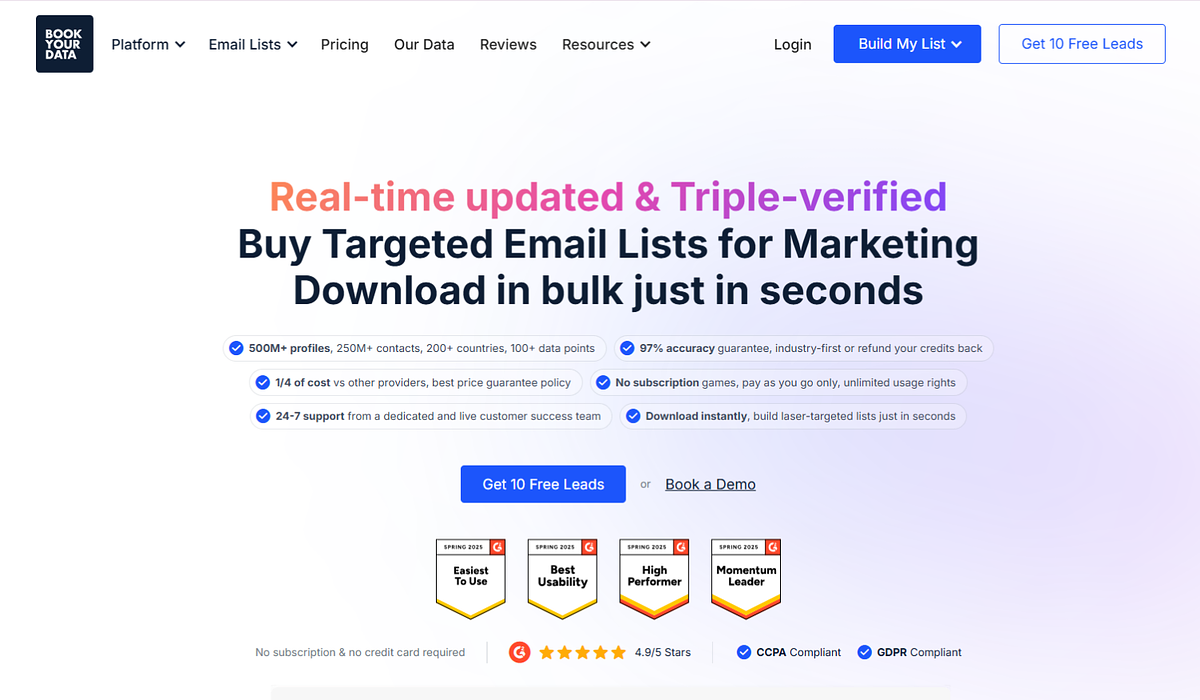 Book Your Data Black Friday