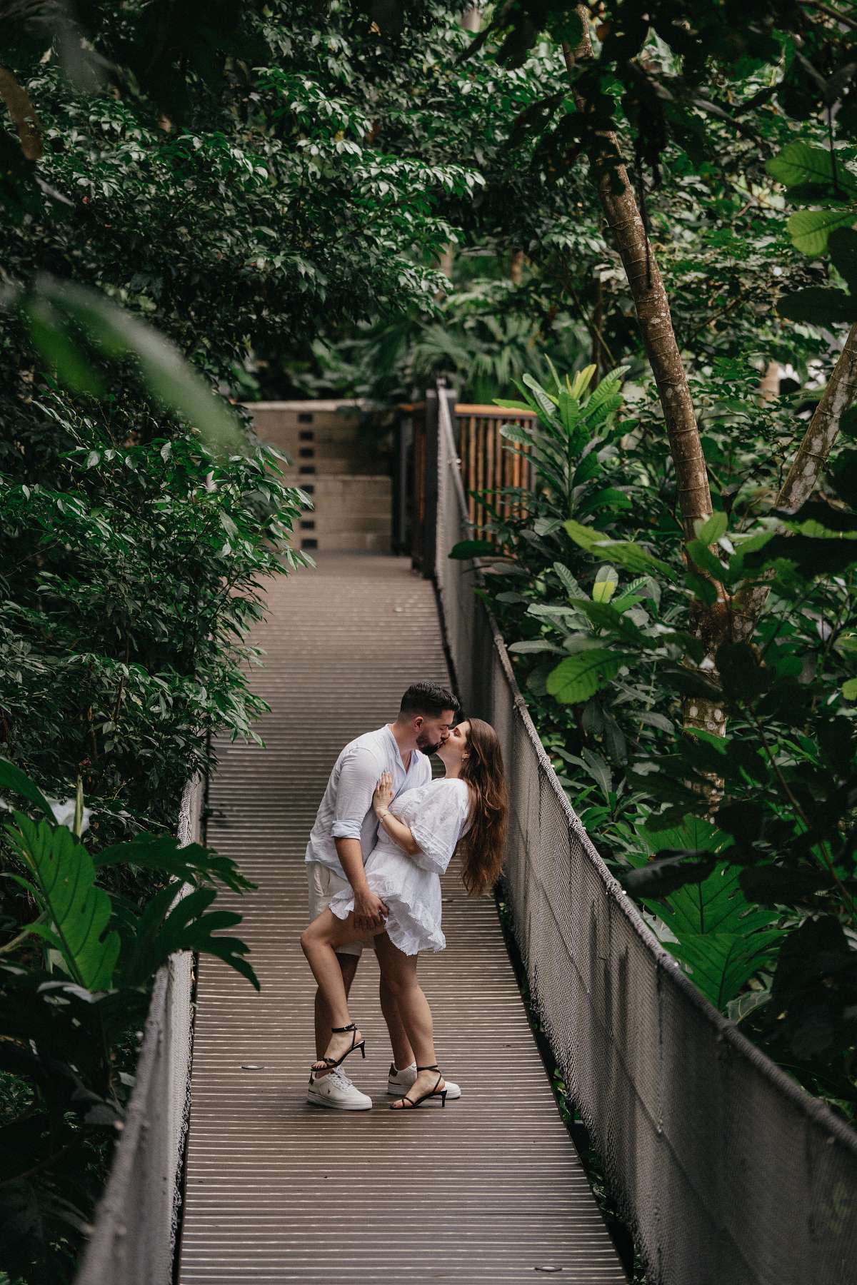 Photographer capturing engagement at Nayara Springs Costa Rica