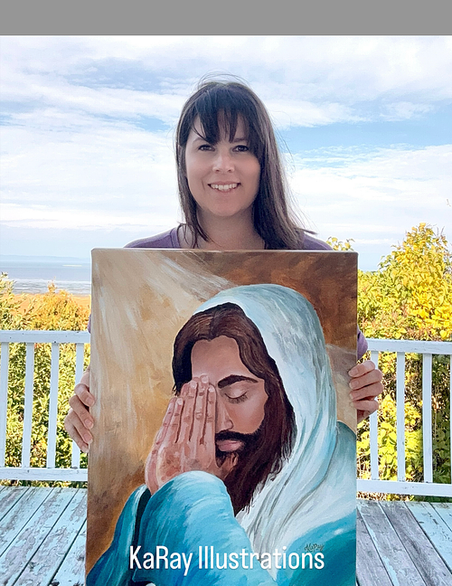 Un moment de prière (OEUVRE ORIGINAL VENDU)