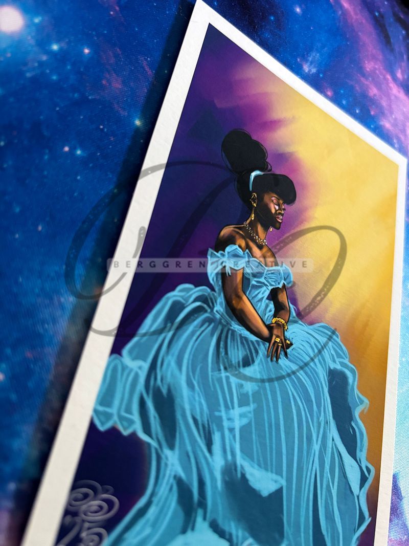 Generic Princess in Repose 4x6" Giclee art print - signed!