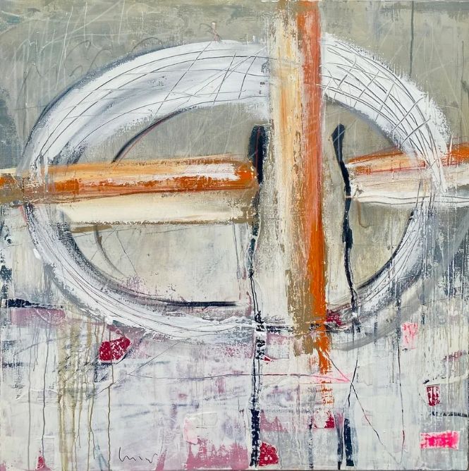 artwork: acrylic& oilsticks on canvas by Dieter Langer