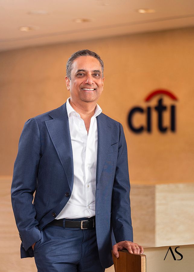 Professional Corporate portrait of Ashu Khullar - CEO - Citi India, by Akkil Suvarna.