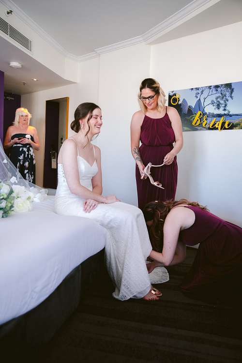 Bride Getting Ready