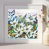 White Edelweiss Alpine Mountain Wild Flowers- Original Watercolour and Pen Illustration