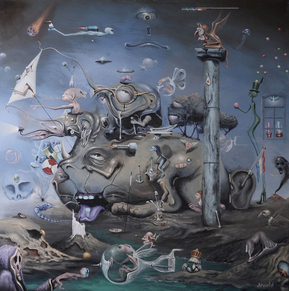 Landship &ndash; by surreal artist Arnold Janssen