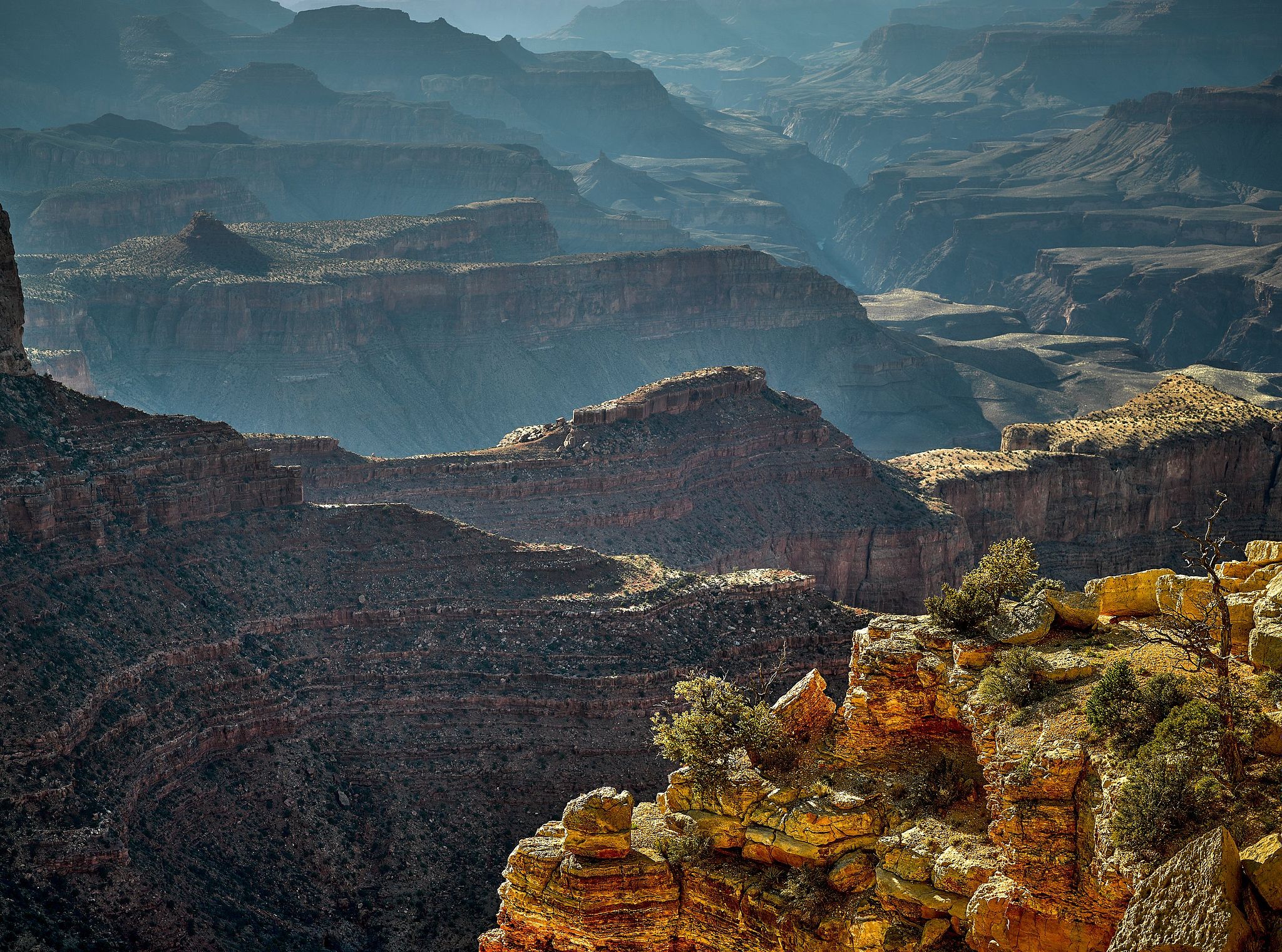 Afternoon Sun At South Rim - Grand Canyon, Arizona