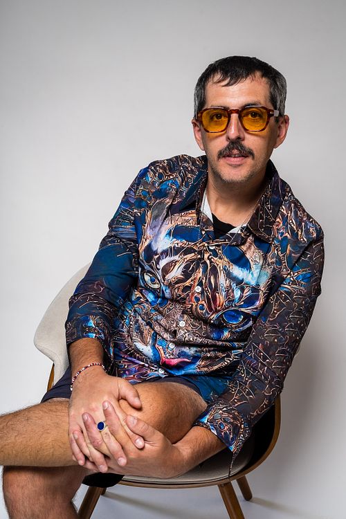 Three-quarter profile studio portrait of Ben Weiss with softbox lighting — editorial portrait photography Las Vegas