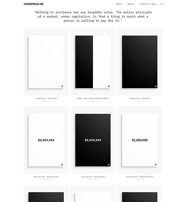 Overprice - Lukasz Portfolio Website Examples