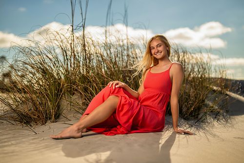 Luxury outdoor portrait