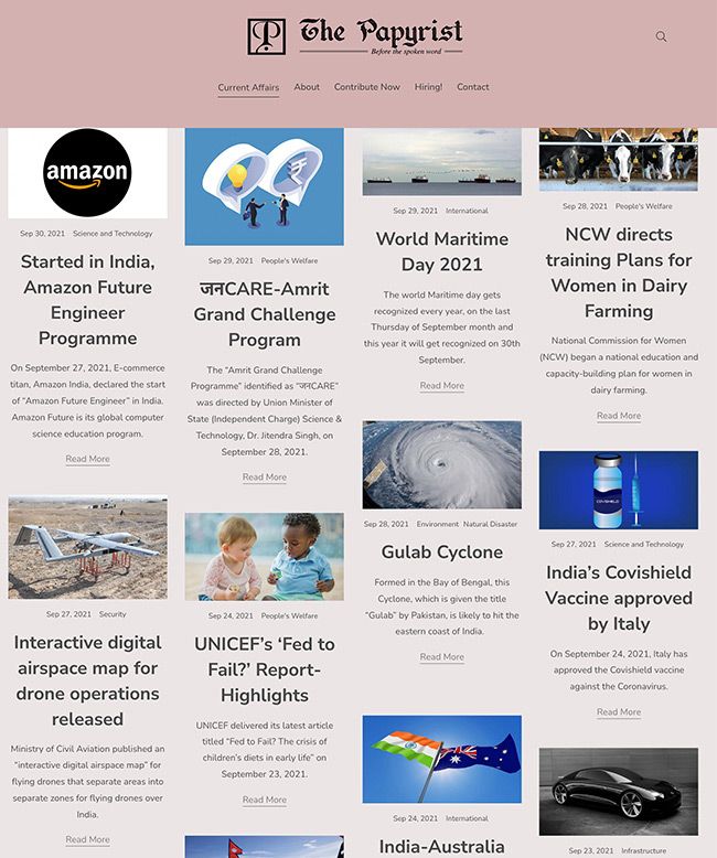 Il miglior sito web di blog di Papyrist