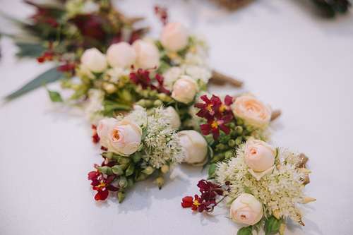 Bride and Groom Getting Ready