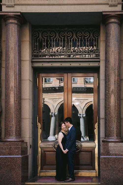 Engagement photo at Martin Place