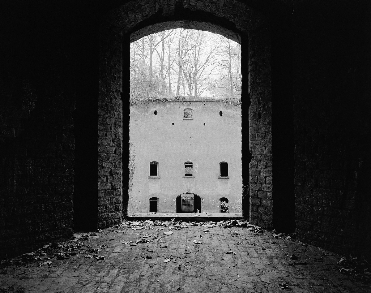 Upper window overlooking the inner courtyard of Fort VI