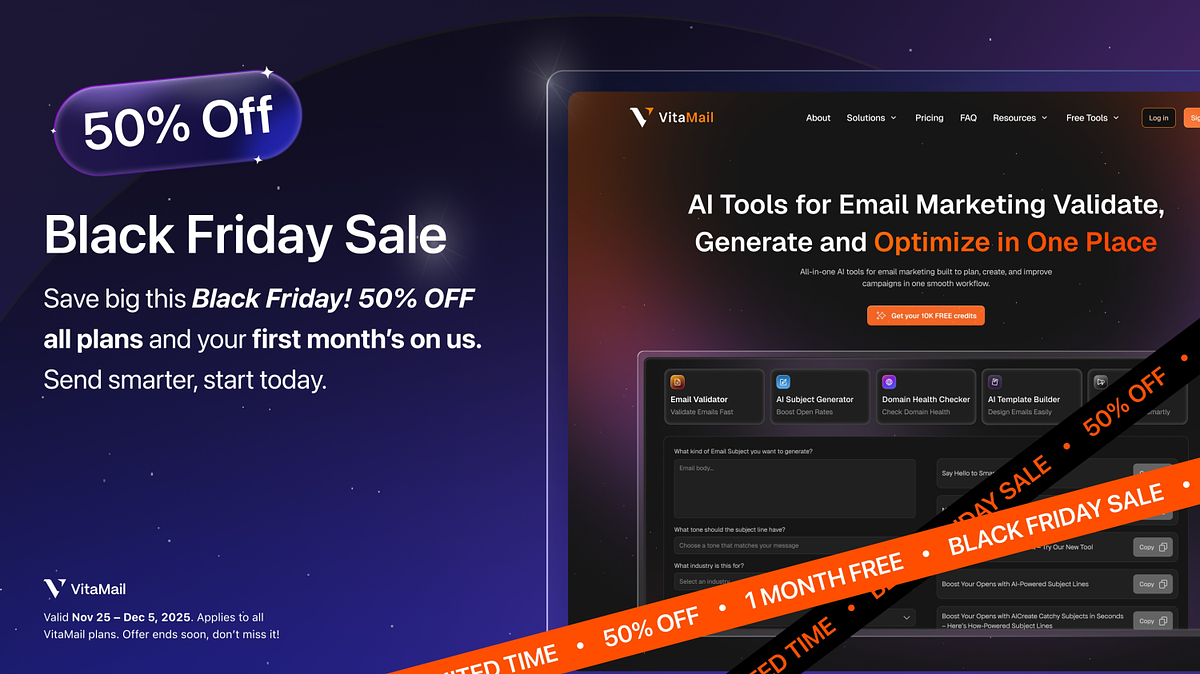 VitaMail BF offer screenshot