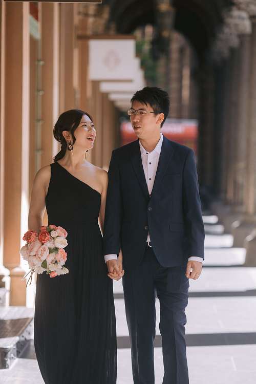 Engagement photo at Martin Place