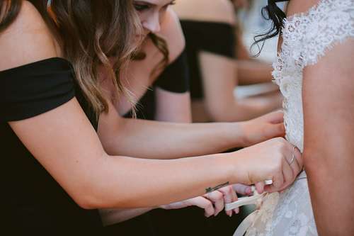 Bride Getting Ready