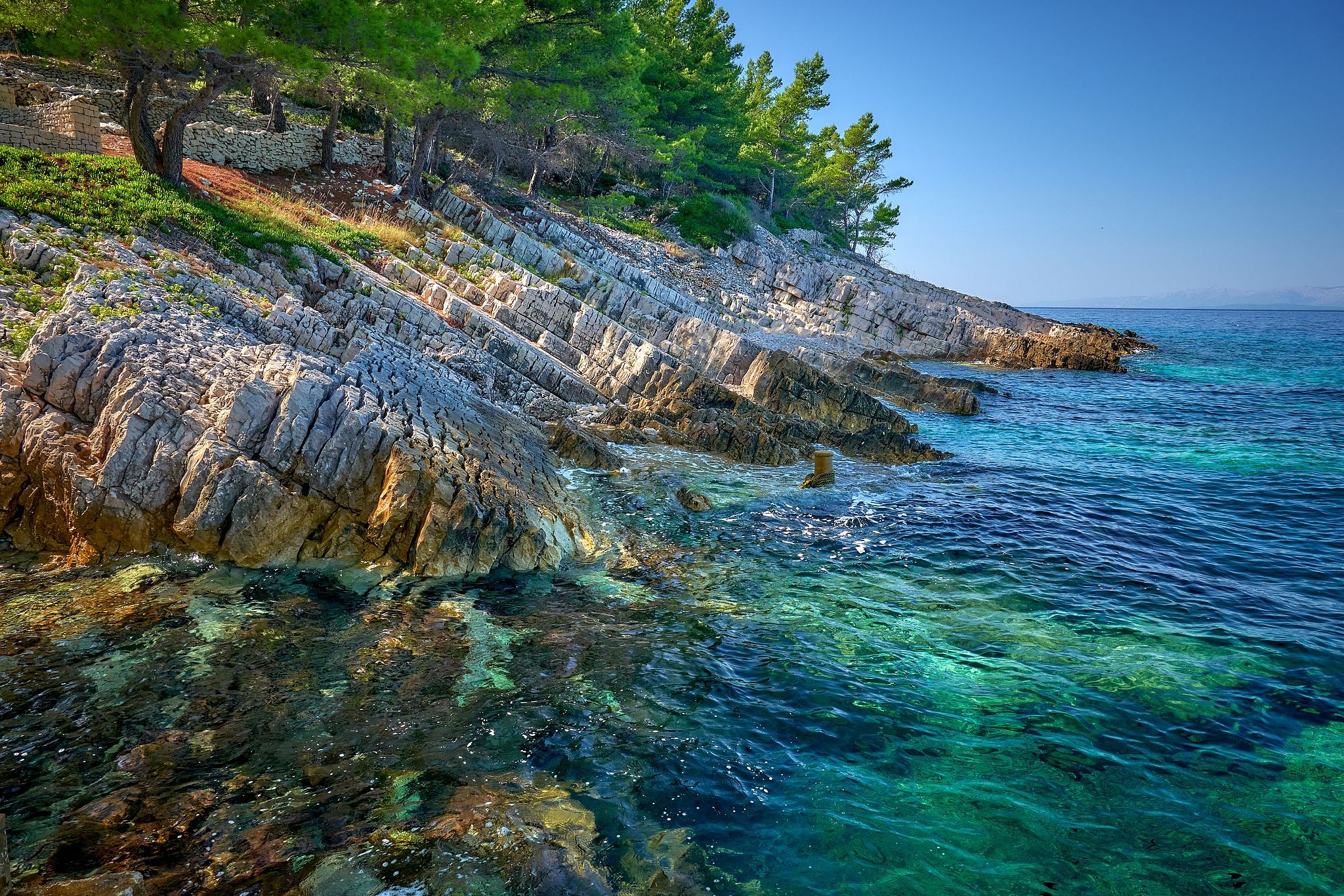 Turquoise Coastal Waters - Korcula, Croatia
