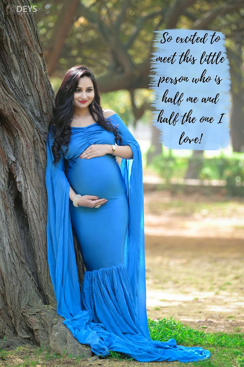 DP011 - Sky Blue Body Fit Gown