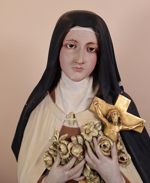 Saint Therese statue before restoration