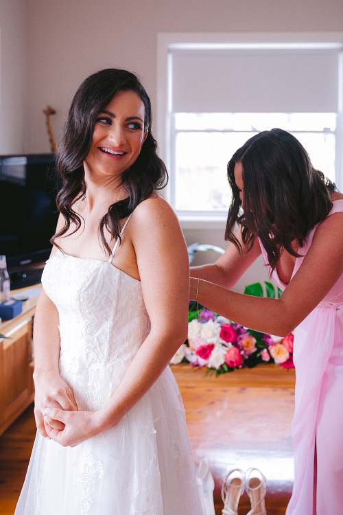 Bride Getting Ready