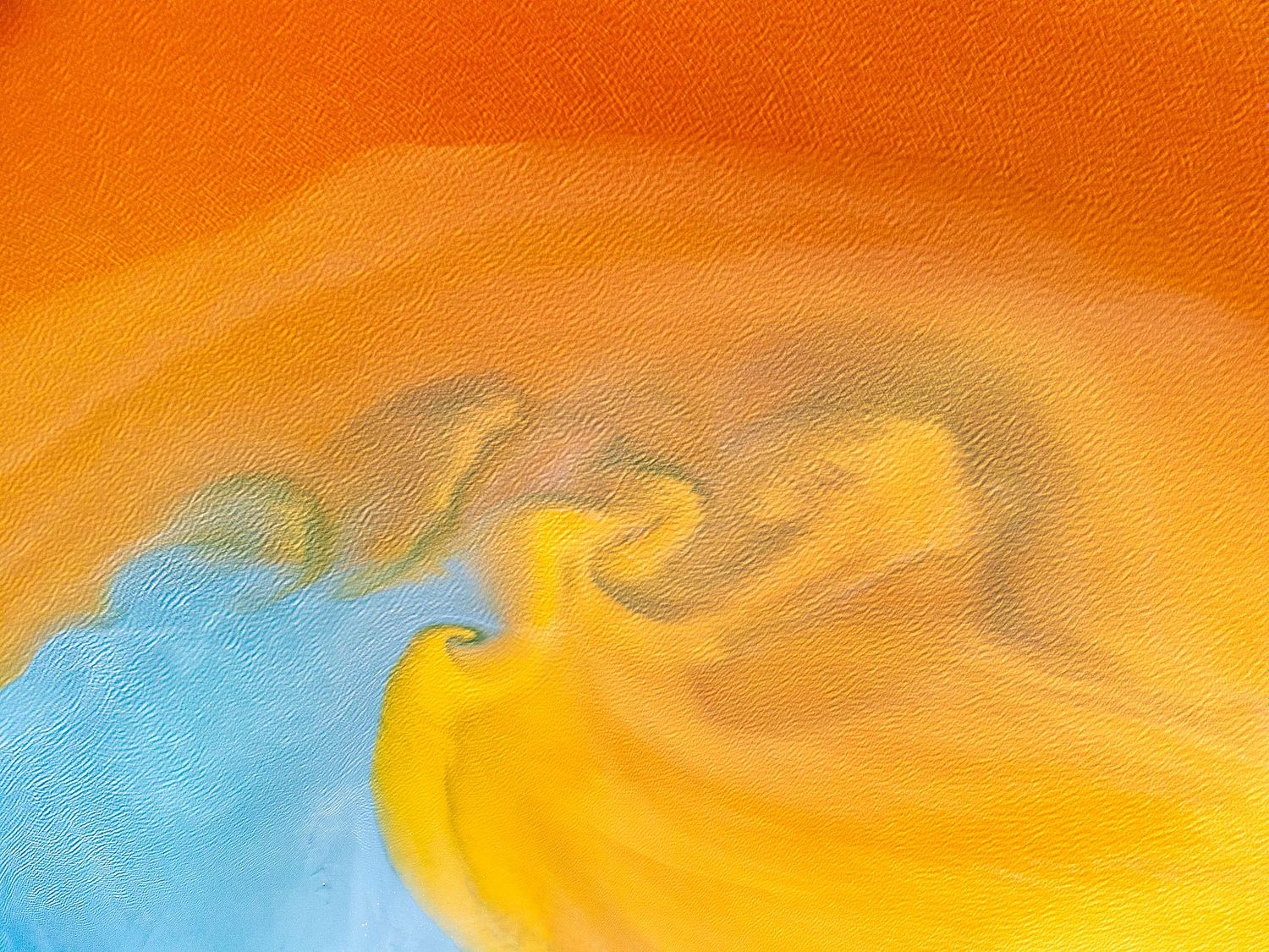 Blue wave meeting orange