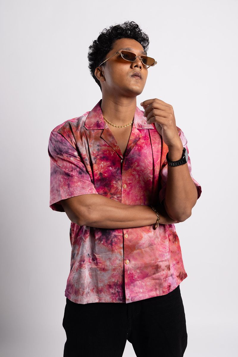 Cuban Collar Shirt Rosé Hour (Pink)