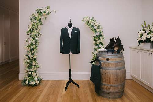 Groom Getting Ready