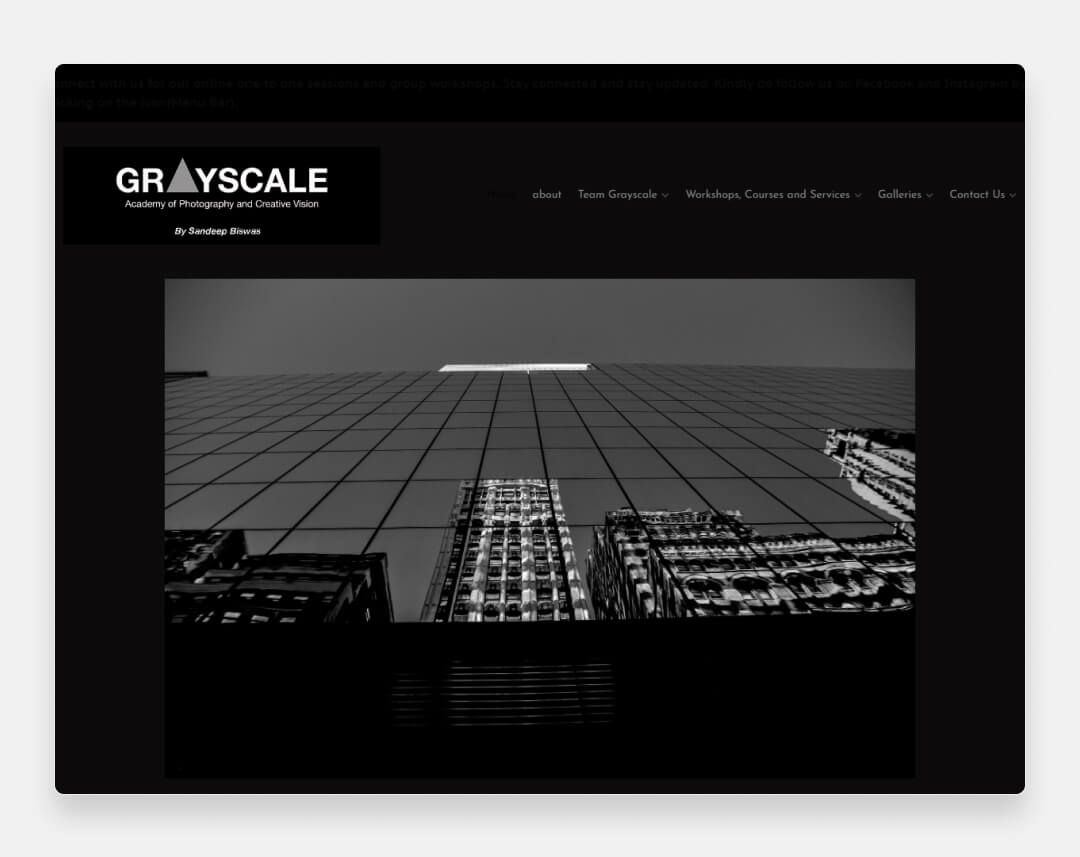 site Web de Greyscale Academy