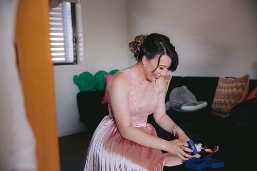 Bride Getting Ready
