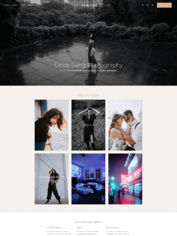 Cindy Sung - Site Web de photographie de mode, de portrait et de style de vie