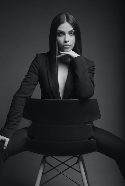 Fotografia de moda em preto e branco