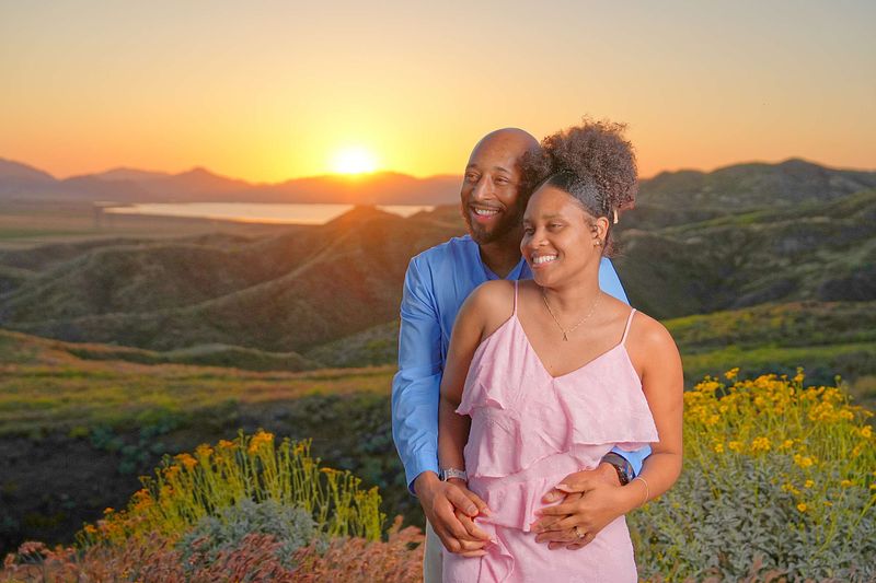 Family Portrait Showcasing the Beauty of the Valley