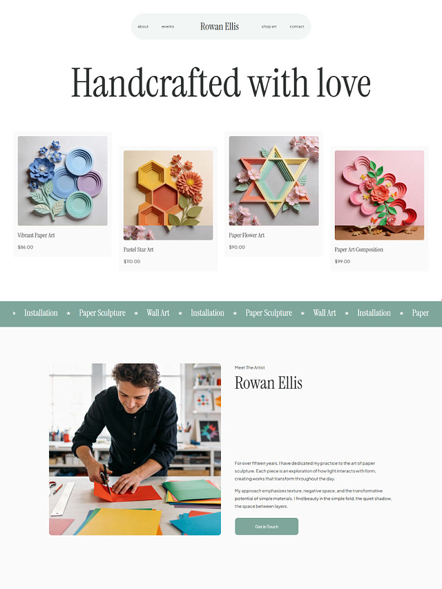 Cadence - Pixpa Portfolio Website Templates