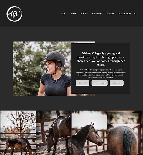 Adriana Villegas Portfolio Website Examples