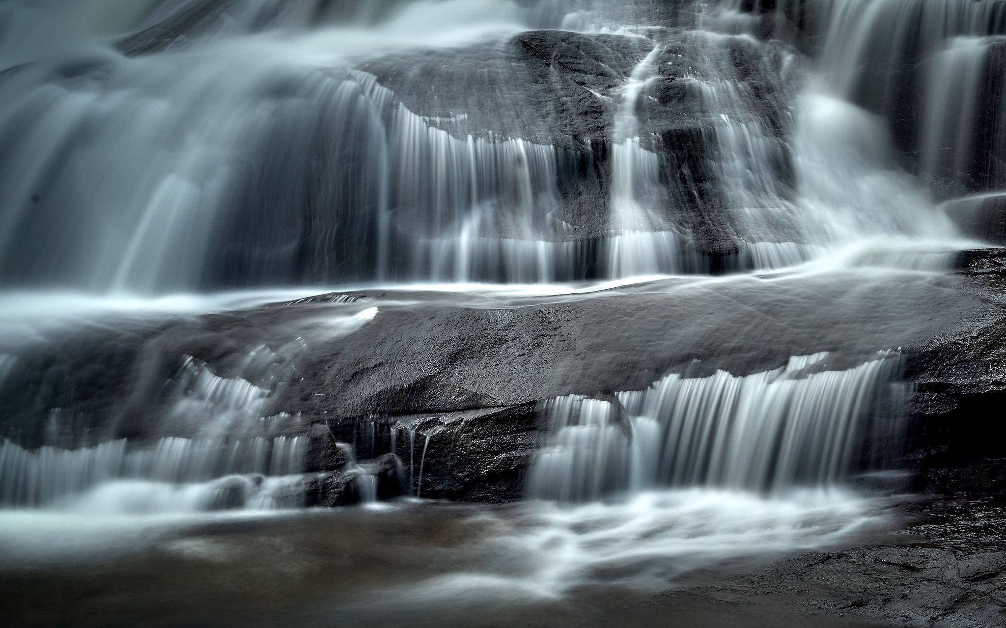 Triple Falls Closeup - Dupont Forest, South Carolina