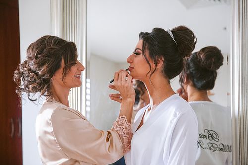Bride Getting Ready