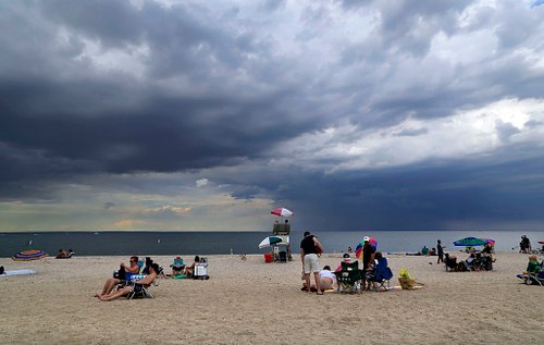 Storm Clouds over Cedar Beach