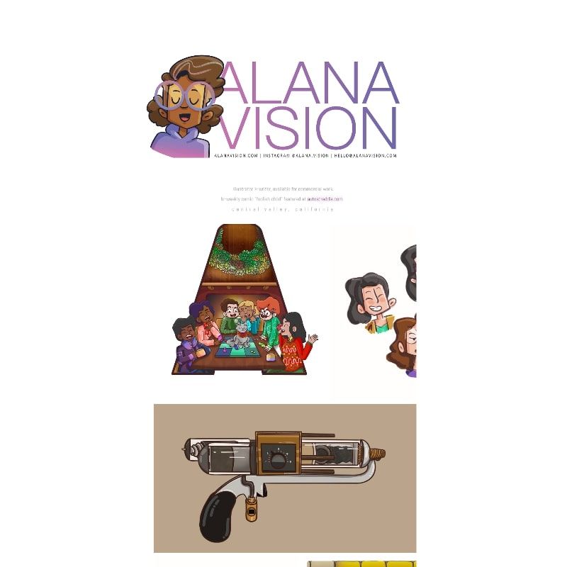 Alana Dickens personal portfolio website