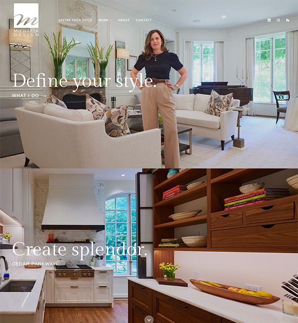 Michaela Robinson Portfolio Website Examples