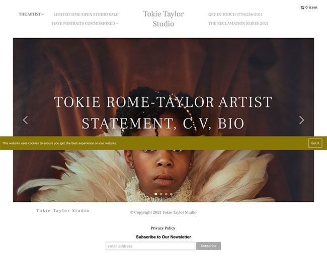 Tokie Taylor Lebenslauf-Website