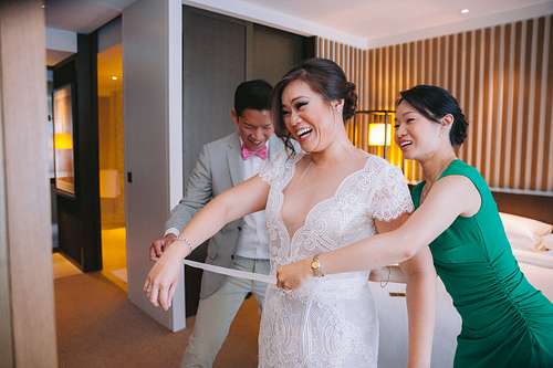 Bride Getting Ready