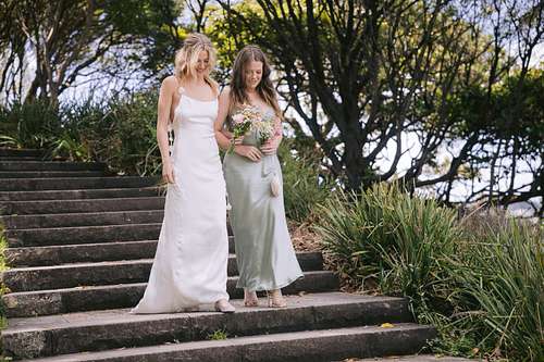Wedding ceremony at Bradleys Head Amphitheatre