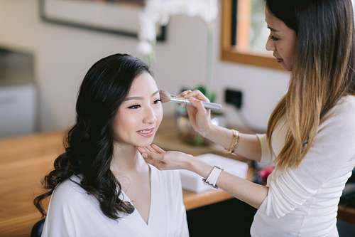 Bride Getting Ready