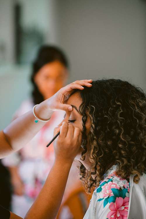 Bride Getting Ready