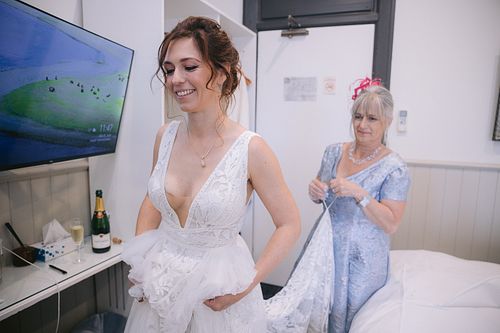 Bride Getting Ready